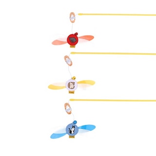 【ParisCat】貓咪刺繡飛舞逗貓棒 寵物玩具第1張小圖