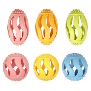 【ParisDog】橄欖球/棒球橡膠益智漏食玩具 (寵物玩具)第1張小圖