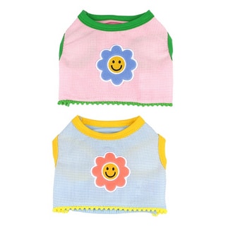 【ParisDog】微笑小花短版狗狗背心 (寵物服飾)第1張小圖