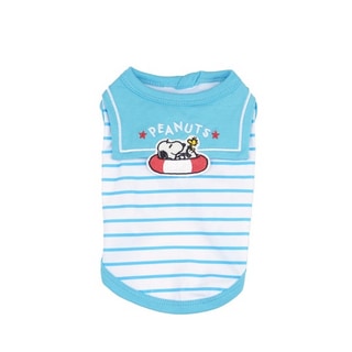 【PEANUTS】史努比渡假條紋狗狗水手服 (寵物服飾 寵物衣服)第1張小圖