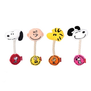 【PEANUTS】史努比造型繩結發聲玩具 (寵物玩具)第1張小圖