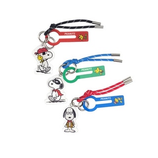 【PEANUTS】史努比75周年限定壓克力吊飾便便袋固定夾 (寵物配件)第1張小圖