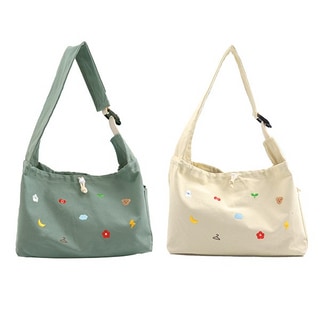 【ParisDog】基本款刺繡斜挎包 (寵物外出包)第1張小圖