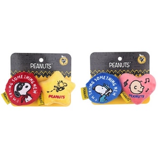 【PEANUTS】史努比75周年好朋友發聲藏食玩具(2入/組) 寵物玩具第1張小圖