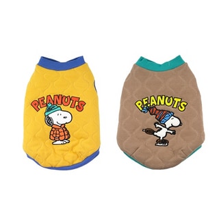 【PEANUTS】史努比絨毛曲線雙面寵物背心 (寵物服飾 寵物衣服)第1張小圖