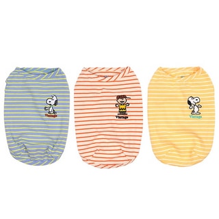 【PEANUTS】史努比復古條紋T-SHIRT (寵物服飾)第1張小圖