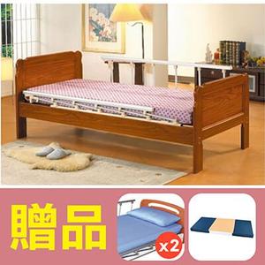 【康元】單馬達護理床電動床MB-636-1木製精品床,贈品:床包x2,防漏中單x1