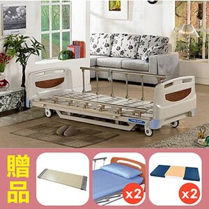 【耀宏】三馬達超低地板護理床電動床YH315，贈品:餐桌板x1+床包x2+防漏中單x2