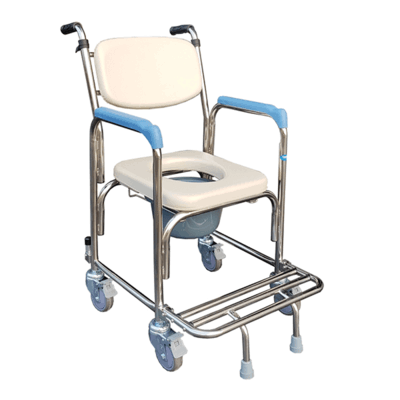【耀宏】不鏽鋼洗澡椅 便器椅 (軟背/把手) YH125-1