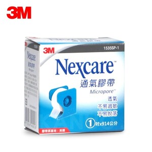【3M】 Nexcare 通氣膠帶 1吋白色 (附切台)