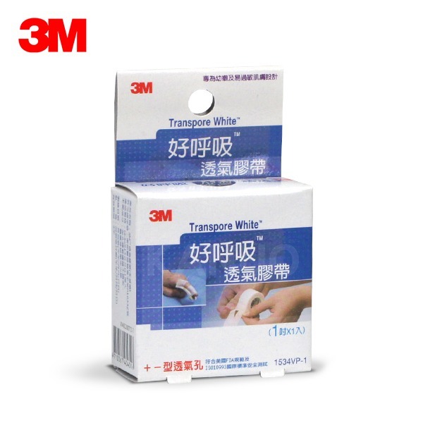 【3M】好呼吸透氣膠帶 (1吋x1入) 透氣膠帶