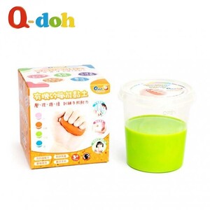 【Q-doh】職能運動有機矽膠黏土 100g (綠色-中硬)