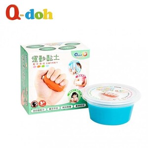 【Q-doh】職能運動有機矽膠黏土 60g (藍色-硬)