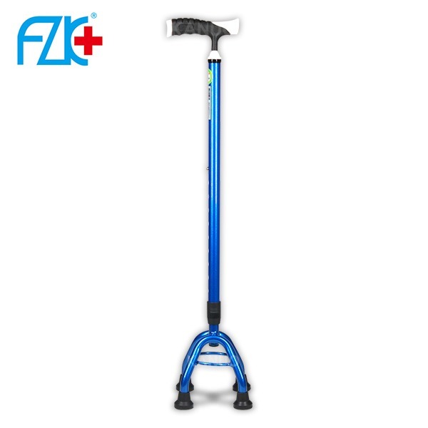 【富士康】鋁合金 小四腳拐杖 FZK-2051 (寶石藍)