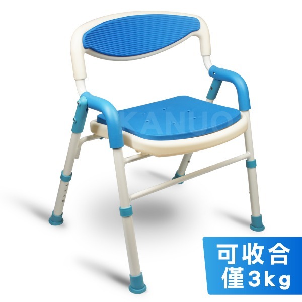 【富士康】鋁合金洗澡椅 FZK-189 (可收合、大面積坐墊)