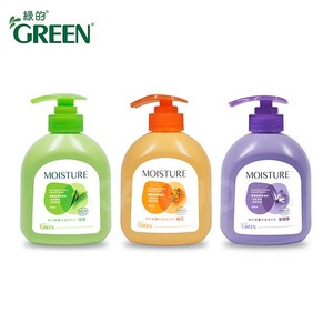【Green 綠的】MOISTURE水潤抗菌潔手乳-綠茶/橙花/紫羅蘭(洗手乳400ml)