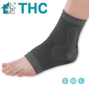 【THC】竹炭矽膠 護踝 (穿戴式 護踝) x單支