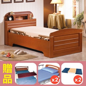 【康元】三馬達護理床電動床 禾楓LED燈床 H520-3，贈:床上桌板x1，床包x2，防漏中單x2
