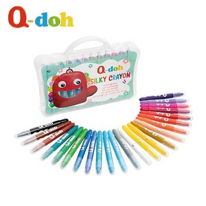 【Q-doh】絲滑蠟筆 silky crayon_24色 可水洗、無毒材質