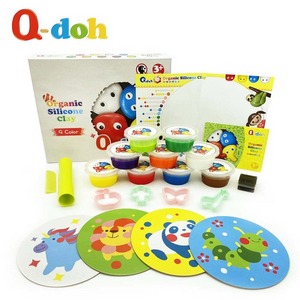 【Q-doh】超柔軟有機矽膠黏土9色工具組 (兒童歡樂柔軟黏土)