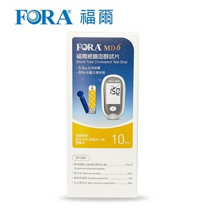 【FORA 福爾】總膽固醇試片 (6合1測試系統 MD6) 10Pcs/盒