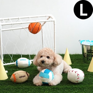 【ParisDog】運動球類帆布發聲玩具組 (大) - 款式隨機出貨