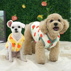 韓國【ParisDog】小橘子雙面絨毛狗狗背心 (寵物服飾)