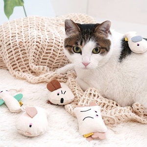 韓國【ParisCat】可愛動物貓薄荷填充玩具  寵物玩具