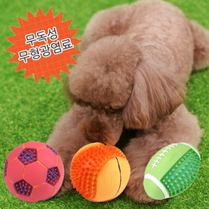 韓國【ParisDog】球類運動乳膠發聲玩具 (寵物玩具)