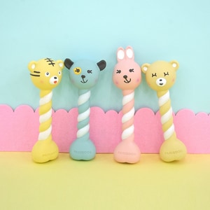 韓國【ParisDog】可愛動物乳膠咀嚼玩具 (寵物玩具)