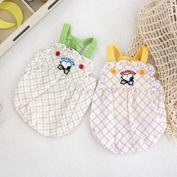 【PEANUTS】史努比吊帶蓬蓬裙洋裝