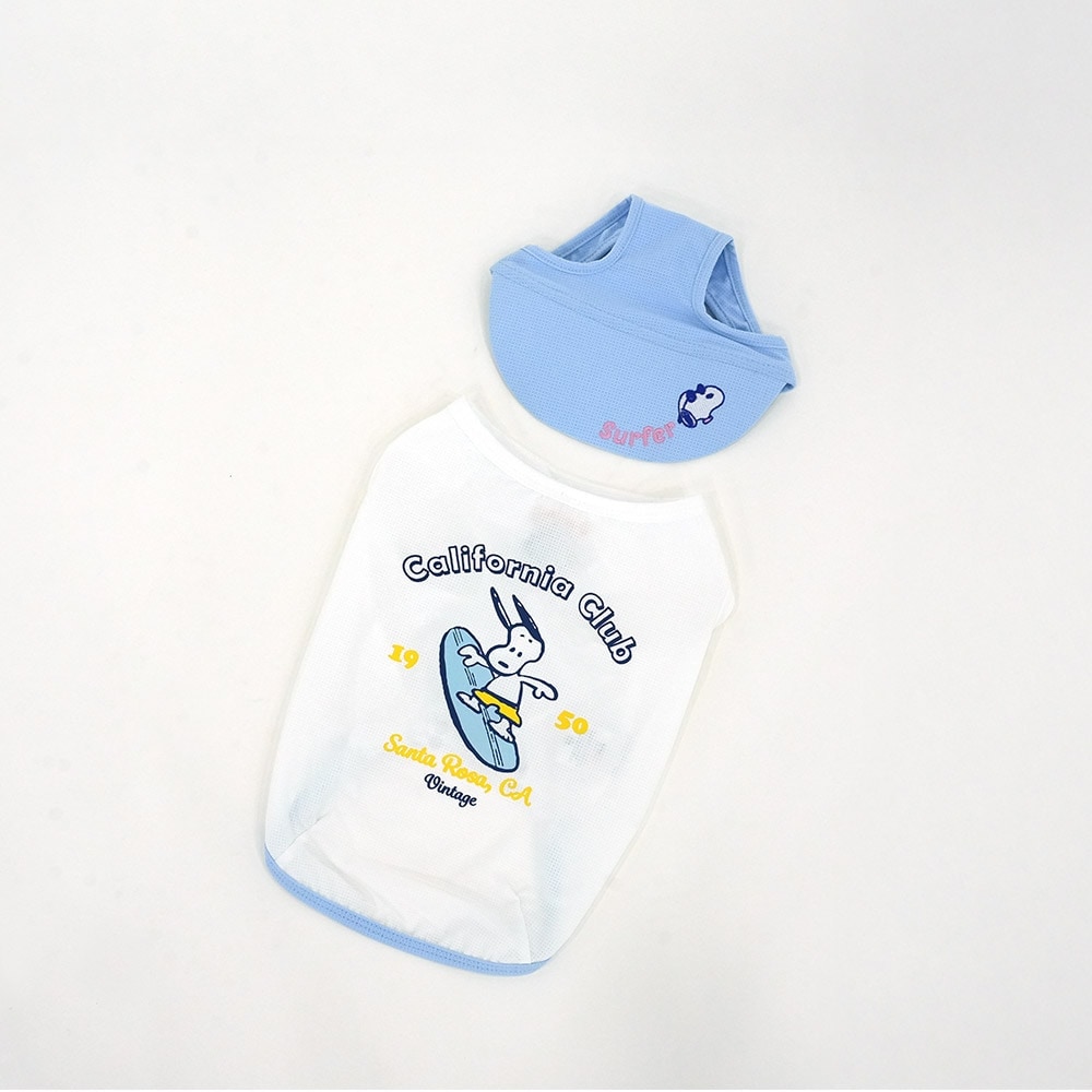 【PEANUTS】史努比加利福尼亞狗狗涼感套裝 (寵物服飾 寵物衣服)