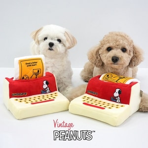 【PEANUTS】史努比復古聞嗅打字機玩具 (寵物玩具)