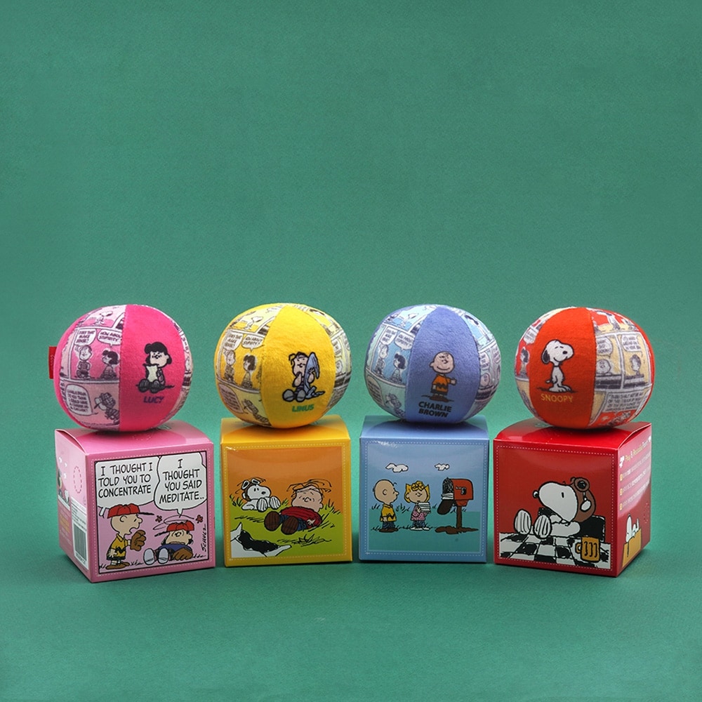 【PEANUTS】史努比漫畫鈴鐺玩具球  (寵物玩具) 顏色隨機出貨