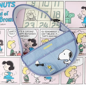 【PEANUTS】史努比經典丹寧寵物外出包 (寵物外出包)