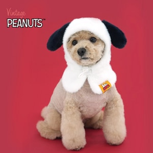 【PEANUTS】史努比造型寵物頭套 (寵物服飾 寵物衣服)
