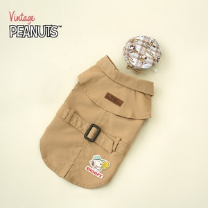 【PEANUTS】史努比復古大衣套裝 (寵物服飾 寵物衣服)