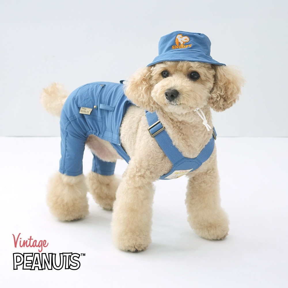 【PEANUTS】史努比復古吊帶褲套裝 (寵物服飾 寵物衣服)