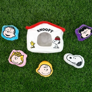 【PEANUTS】史努比小屋嗅聞藏食發聲玩具 (寵物玩具)