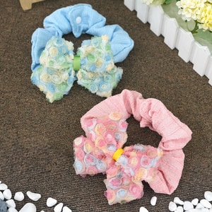 【ParisDog】可愛蝴蝶結寵物造型髮圈 (寵物服飾配件)