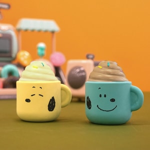 【PEANUTS】漂浮咖啡乳膠發聲玩具 (寵物玩具)