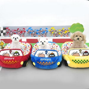 【PEANUTS】史努比噗噗汽車寵物好眠床 (寵物睡墊 寵物床)