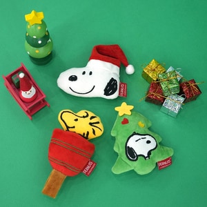 【PEANUTS】史努比歡樂聖誕發聲玩具 (寵物玩具)