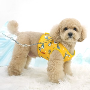 【PEANUTS】史努比絨毛保暖胸背帶 (寵物胸背帶)