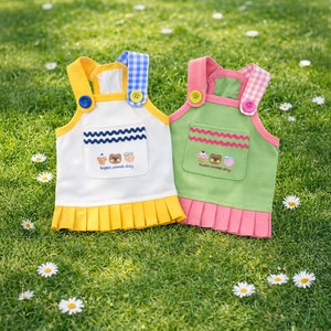 【ParisDog】百摺花邊短版吊帶背心 (寵物服飾)