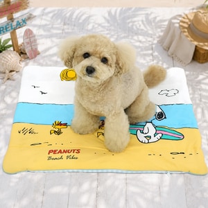 【PEANUTS】史努比海灘度假雙面涼感睡墊 (寵物睡墊 寵物床)