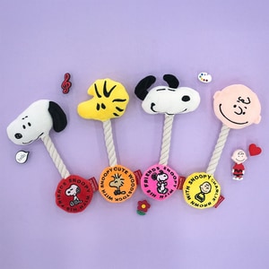 【PEANUTS】史努比造型繩結發聲玩具 (寵物玩具)
