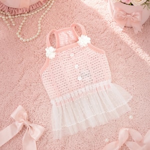 【ParisDog】優雅迷你小花洋裝 (寵物服飾 寵物衣服)