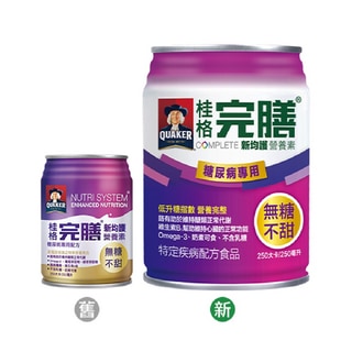 桂格完膳新均護營養素-糖尿病配方(無糖不甜) 24入 贈4罐【全成藥妝】第1張小圖