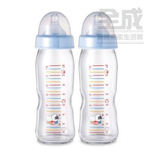 培寶α33寬口玻璃奶瓶240ml(2支)【全成藥妝】